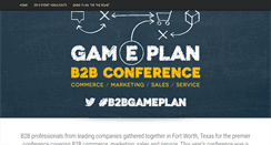 Desktop Screenshot of gameplan-b2b-forum.com