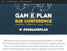 Tablet Screenshot of gameplan-b2b-forum.com